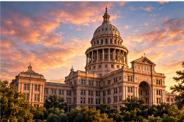 AI editorial illustration for How the Texas Legislature Makes Laws and How Residents Can Follow a Bill