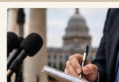 AI editorial illustration for How Texans Can Share Their Views With Elected Officials